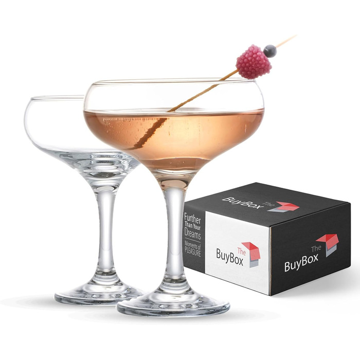 Набір склянок для коктейлів 2 (9 унцій/270 мл). Келихи для шампанського, келихи для еспресо-мартіні, келихи для мартіні, елегантні