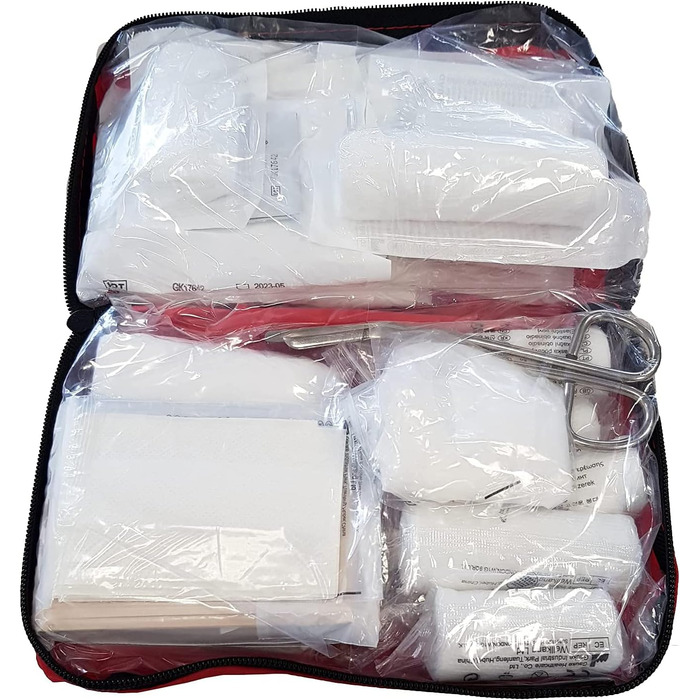 Аптечка червоного кольору - Мінімальний термін зберігання мін. 4 роки Без масок, 10039 KFZ -