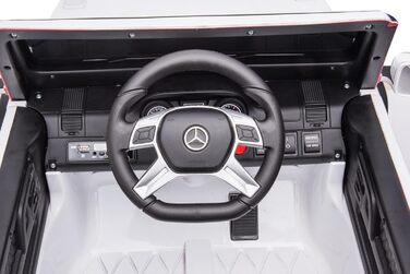 Дитячий автомобіль FINOOS Mercedes G63 6X6 AMG 12V, Дитячий електромобіль 4X45W, З гумовими шинами, Шкіряне сидіння З пультом дист