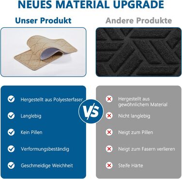 Килимові сходинки, нековзні, 20x76 см (15 шт.), килимова доріжка для сходів, багаторазовий клей для чистих, гладких сходів, захисний килимок для сходів для дітей, бежевий