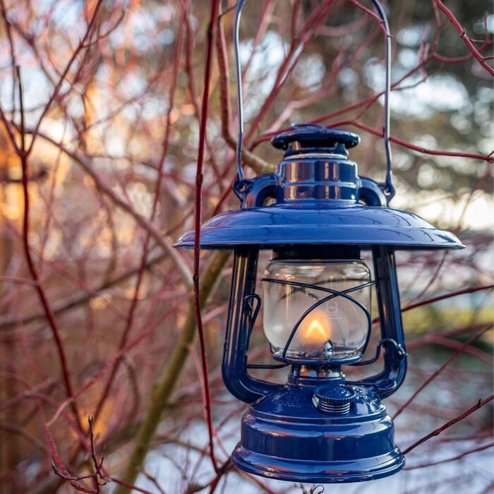 Комплект інтер&39єру Feuerhand, кобальтово-синій ліхтар Baby Special 276 LED рефлекторний абажур 2 літій-іонні батареї Теплий білий колір, регульована яскравість, до 18 днів роботи Для використання в приміщенні та на вулиці Безвідблискове, атмосферне світ