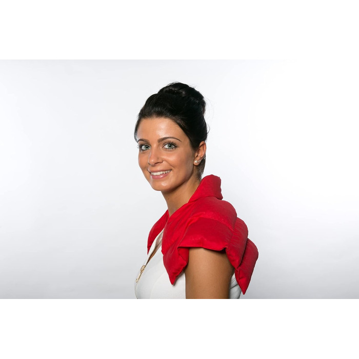 Подушка для плечей та шиї з коміром Вишнева кісточка органічна червона тканина забезпечує тепло для шиї альтернатива традиційній подушці для шиї