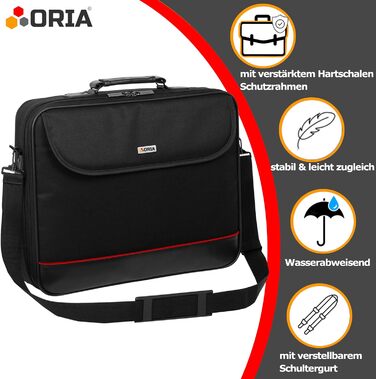 Сумка для ноутбука підходить для ноутбука Lenovo LOQ (15'') сумка через плече чохол-портфель з посиленим захисним каркасом сумка ч