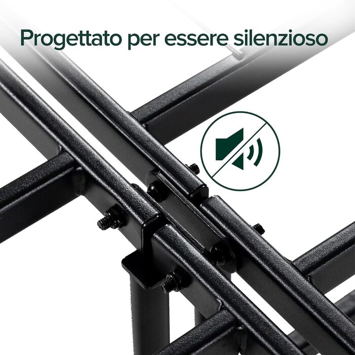 Розкладне ліжко Zinus SmartBase 160 x 190 см Висота 35 см Ідеально підходить як гостьове ліжко з місцем для зберігання речей під ліжком Металеве ліжко Чорне 160 x 190 см Чорний