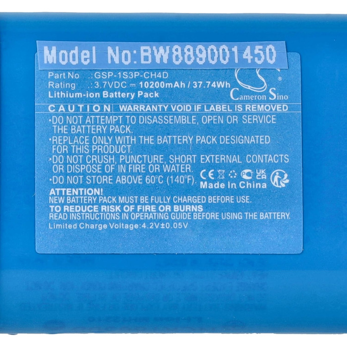 Акумулятор vhbw, сумісний з акустичними системами JBL Pulse 5 (10200 мАг, 3,7 В, літій-іонний)