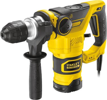 Перфоратор Stanley FatMax SDS-plus FME1250K (1250 Вт, 3,5 Дж, з пневматичним ударним механізмом, з правим/лівим обертанням, пилоне