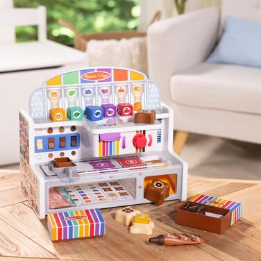 Дерев'яна шоколадна фабрика Melissa & Doug, іграшкова цукеркова машина для хлопчиків і дівчаток