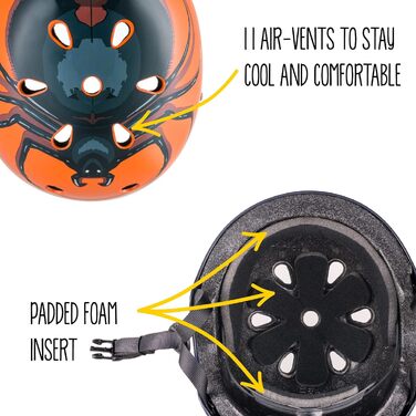 Дитячий шолом велосипедний шолом для дівчаток і хлопчиків чоловічий і жіночий - Повністю регульований - Світлодіодний задній ліхта