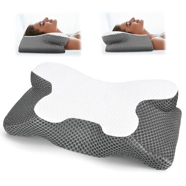 Подушка для шиї з піни з ефектом пам&39яті - Ергономічна подушка від болю в шиї та плечах - Ортопедична подушка для сну на боці, спині та животі