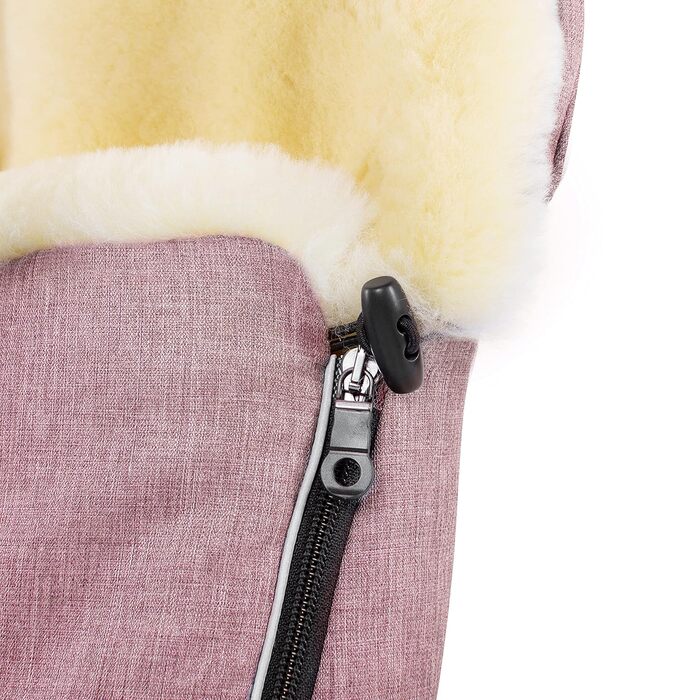 Муфта для ніг з овчини FLIMS - тепла коляска, муфта для ніг (діти від 6 до 36 місяців) з медичного хутра, універсальна з довгими р