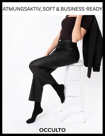 Чоловічі та жіночі чорні шкарпетки Occulto, 10, 20, 30 шт. (модель Hermann), розміри 43-46 Чорний