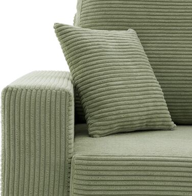 Диван Айкідо I 150x85 - з функцією сну - вибір кольорів - сучасний диван - з відділенням для зберігання речей - сучасна вельветова тканина - тканина POSO (POSO 022)