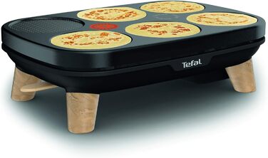 Галети, млинці Млинці для гурманів, пластикові, чорні, 900812 Tfal crpire Deux plaques amovibles antiadhsives Temprature rglable Multi Usage