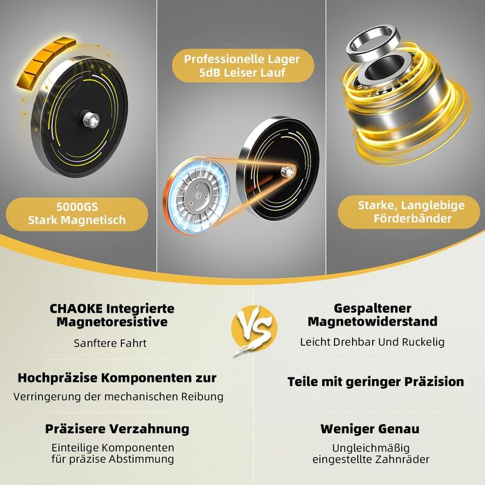 Велотренажер із застосунком CHAOKE Professional Ultra-Quiet Comfort Comfort з магнітним опором