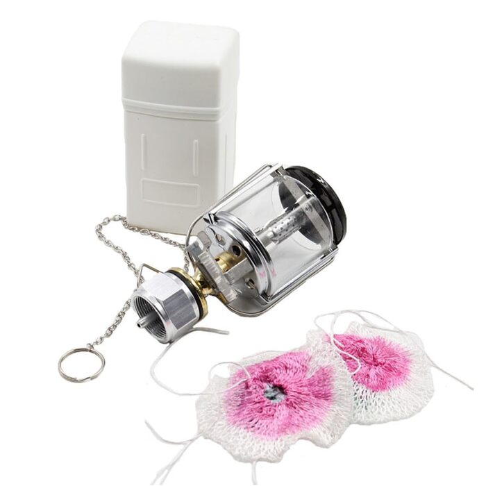 Портативний газовий ліхтар Amosfun, кемпінговий ліхтар Mapp, газовий пропановий аварійний ліхтар з кришкою для кемпінгу, альпінізму, риболовлі на відкритому повітрі