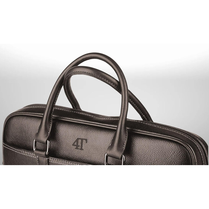 Преміальна сумка для ноутбука з екошкіри, унісекс через плече, портфель в елегантному дизайні, для ноутбуків 14/15,6/16 дюймів, ро