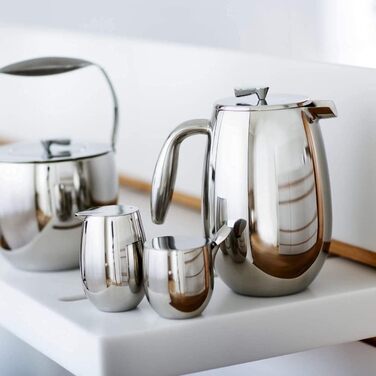 Кавоварка Bodum 1308-16 columbia (з подвійними стінками, нержавіюча сталь, можна мити в посудомийній машині, 1,0 літра (34 унції)) Глянцева нержавіюча сталь 1,0 л (34 унції) одинарна
