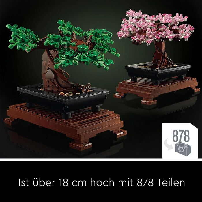 Конструктор LEGO Botanicals Bonsai Tree Set 10281, 878 деталей, декоративне бонсай