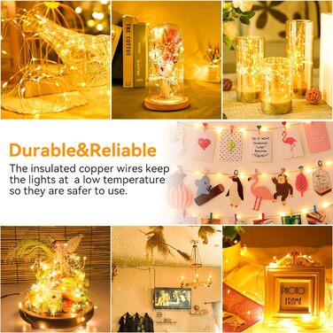 Світлодіодна батарея казкових вогнів з пультом дистанційного керування, 10M 100LED акумуляторна батарея з таймером 8 режимів IP65