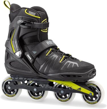Чоловічі роликові ковзани Rollerblade RB XL для фітнесу для дорослих чорно-лаймові високоефективні роликові ковзани 0
