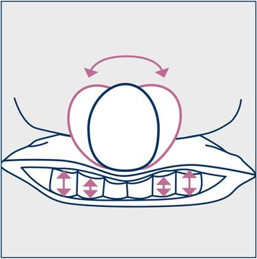 Подушка Billerbeck 2460420002 Rondo NK, підходить для чохлів, приблизно 40 x 80 см