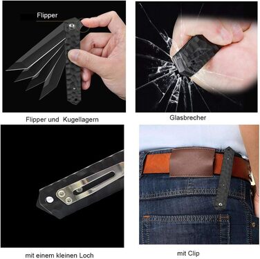 Складаний ніж Відкритий одноручний ніж для риболовлі ніж для виживання гострий мисливський ніж EDC кишеньковий ніж з затискачем дл