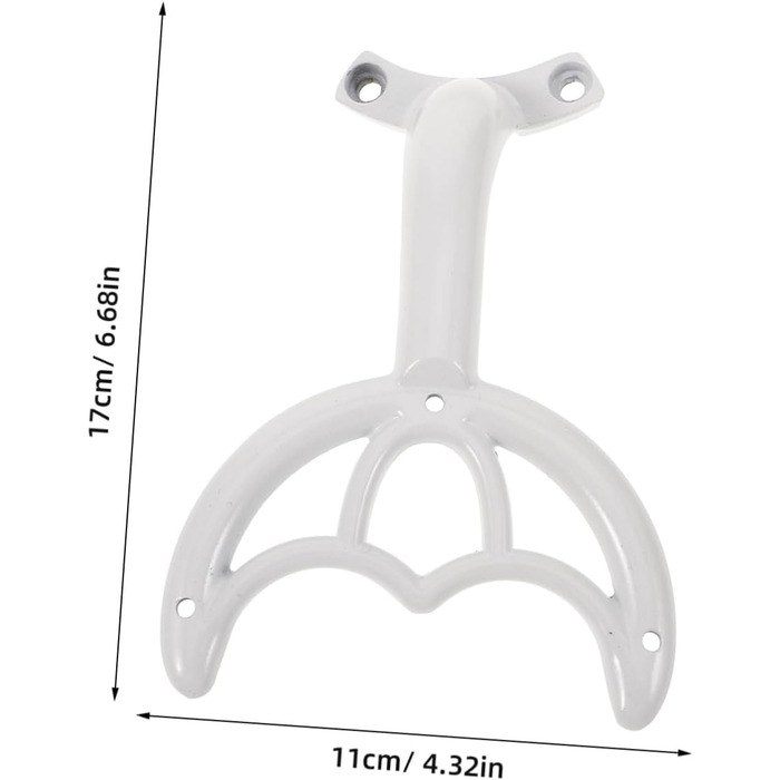 Лопаті для опорних штанг для стельового вентилятора Кронштейн для лопатей стельового вентилятора Кронштейн для стельового вентилятора Замініть дужки вентилятора Витяжний білий метал, 5 шт.