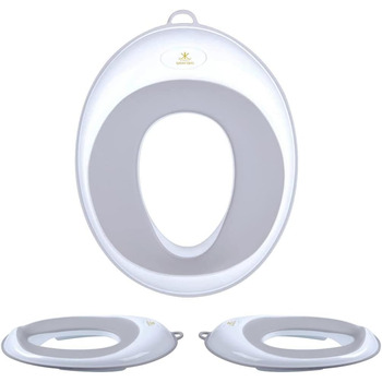 Неслизька, портативна та стильна сіра накидка на сидіння для привчання до горщика (найкраще сидіння для горщика для малюків, зручн