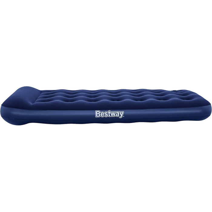 Надувне ліжко Bestway Blue Horizon Step з внутрішнім ножним насосом Single XL/Lo 188 x 99 x 28 см