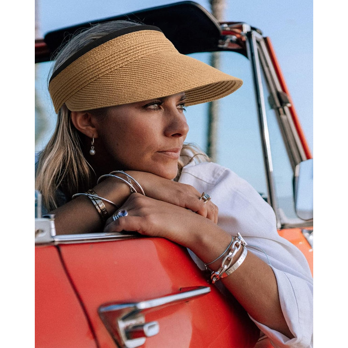 Жіночий сонцезахисний капелюх із захистом від ультрафіолету, солом&39яний капелюх UPF 50, літній капелюх, складний пляжний капелюх з козирком, хакі, один розмір