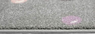 Килимок дитяча кімната слон крапки мильні бульбашки сірий синій розмір 200 х 290 см