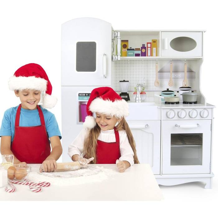 Дерев&39яна кухня Leomark Велика ретро-кухня з дерева - Велика старовинна - Дитяча кухня Ігрові кухонні аксесуари Кухня Дитяча ігр