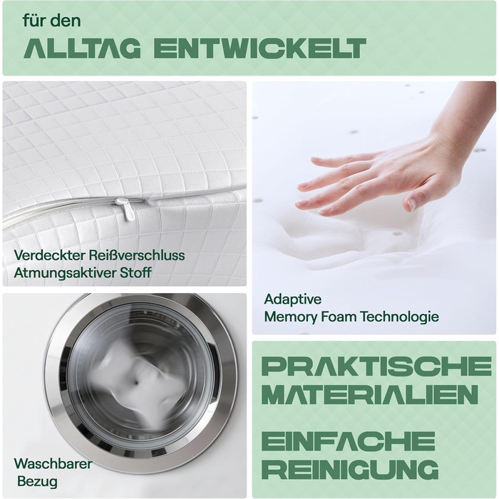 Подушка для зняття болю в шиї Spine Line - ергономічна подушка з піни з ефектом пам&39яті 2 висоти зі знімним та пральним чохлом, подушка проти хропіння