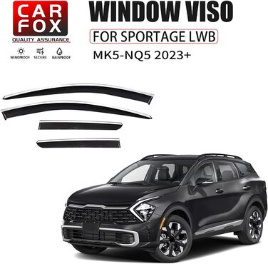 Автомобільний дефлектор вітру для автомобільного скла для Kia Sportage LWB MK5-NQ5 2023 2024, бічні вікна Дефлектор дощу Дефлектори штор Автомобільні аксесуари, 4 шт.