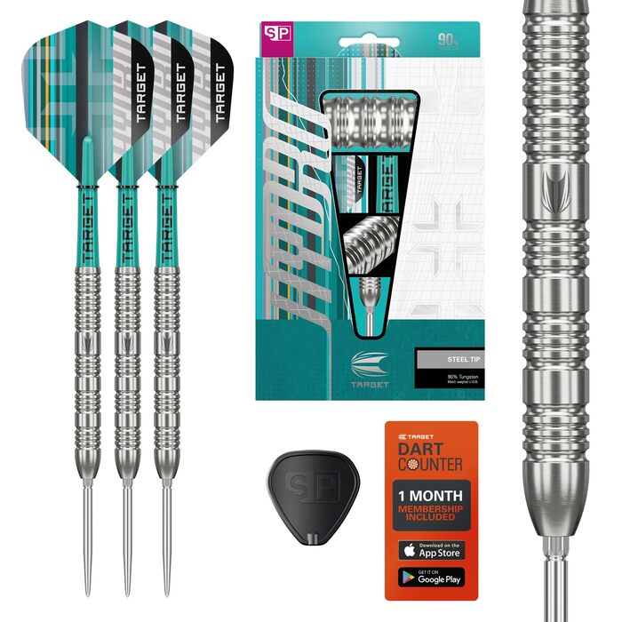 Набір дротиків Target Darts Hydro Steel Tip 21G/22G/23G/24G/25G/26G (ствол 01/02/03) Дротики з 90 вольфраму, срібні швейцарські наконечники, ручки Pro Grip Tag, крила Pro Ultra 6, інструмент SP, включаючи ствол 21G 02