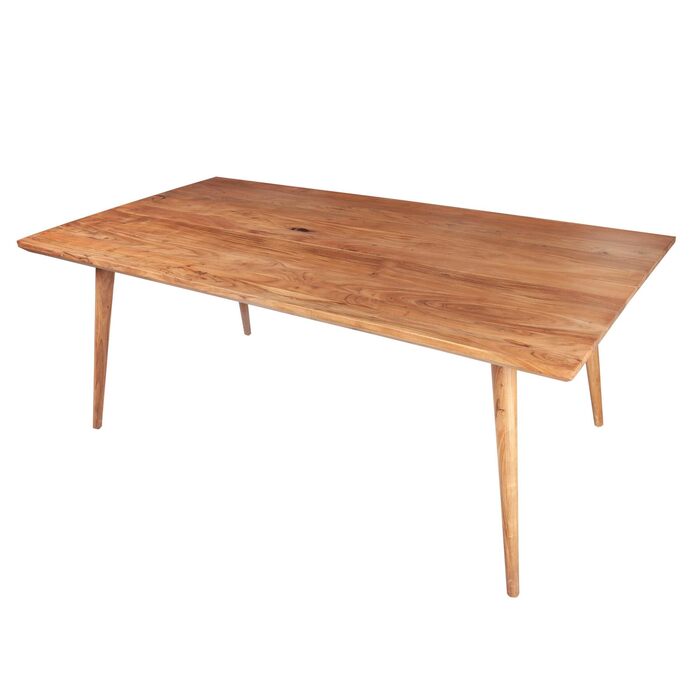 Обідній стіл Riess Ambiente з масиву дерева Mystic Living 160 см, акація, стіл з натурального масиву дерева, кухонний стіл з акації