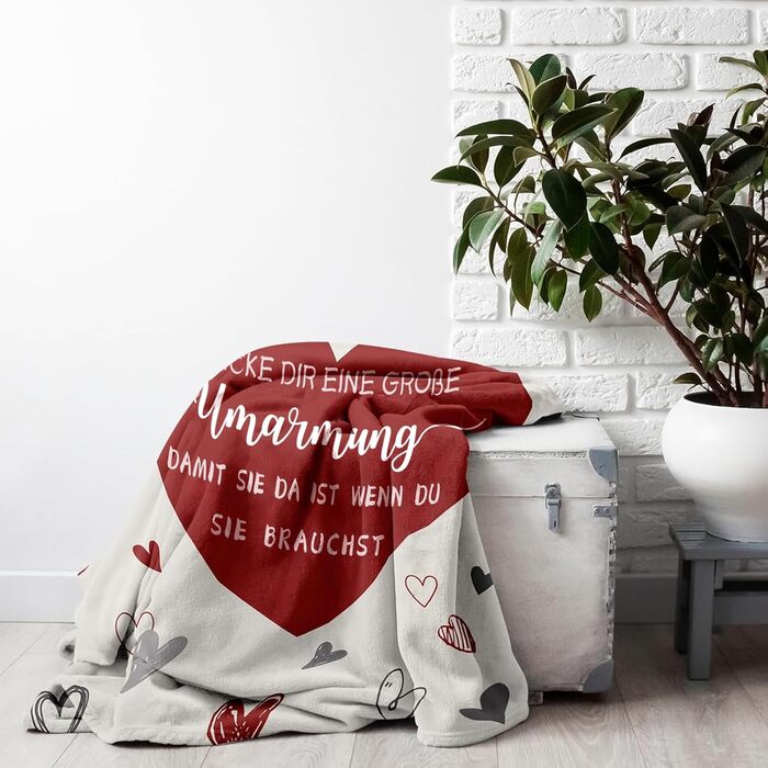 Подарунки для найкращих друзів, подарунок на день народження дівчини - плед-обійня, унікальні подарунки для жінок, дівчини, сестри, дружини, мами на день народження, Різдво, кохання 150x200 см