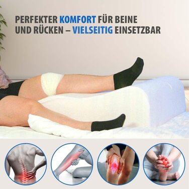 Ортопедична подушка для ніг MEDISAFETY MEDIPROF Оригінал від MediSafety (75x50x20 см) Зроблено в Німеччині Сертифіковано Oeko-Tex