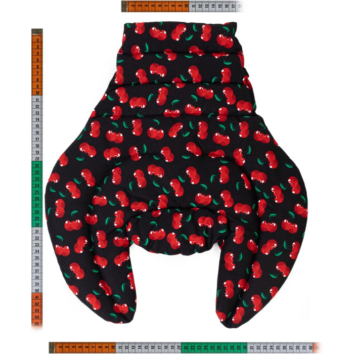 Подушка для шиї для шийного відділу хребта - шия плечі спина - вишнево-чорна - подушка з насінням льону - подушка для шиї з підігрівом - подушка для шиї, вишнево-чорна, з насінням льону