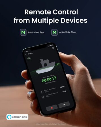 Принтер AnkerMake M5, високошвидкісний швидкий 3D-принтер FDM, оновлення зі швидкістю 500 мм/с у швидкому режимі, точність 0,1 мм,
