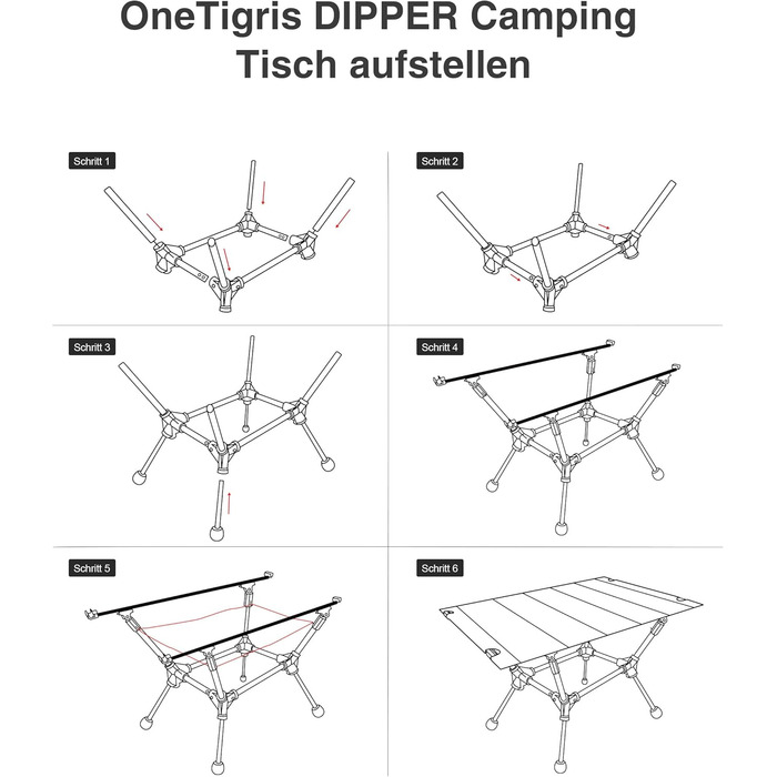 Складаний кемпінговий стіл OneTigris Dipper, складаний кемпінговий стіл з сумкою для перенесення та сітчастою кишенею, маленький надлегкий вуличний стіл для риболовлі та походів, 60 x 40 x 37 см, колір койот коричневий