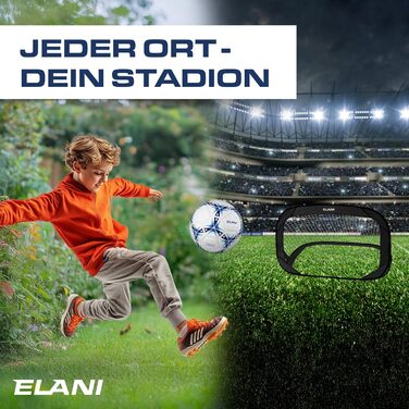 Висувні футбольні ворота для дітей, набір з 2 шт. - складані з м&39ячем та насосом, на 50 менші легке складання, міні-футбольні ворота, ворота, футбольні ворота для саду, дитячі футбольні ворота, чорні футбольні ворота