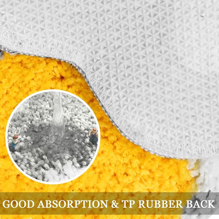 Сірий килимок для ванної кімнати, ромашки, милий килимок для ванної, квітковий візерунок, нековзний, абсорбуючий, мікрофібра, декор для ванної кімнати, спальні, акуратні кімнати, раковини, 60x130 см Сірий, білий 24&39 x 51&39 (нерегулярний)