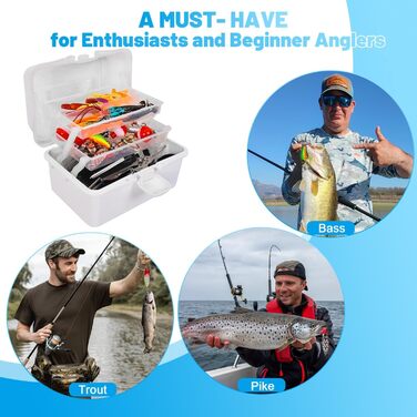 Набір рибальських снастей з 213 предметів, коробка для снастей з аксесуарами, рибальський набір зі свинцевими вантажами, гачки, рибальські приманки, повне рибальське спорядження для початківців та професіоналів для лову окуня, блакитної риби, краппі, 320 