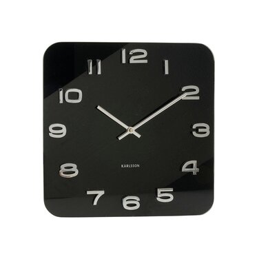 Настінний годинник Karlsson KA4398 Vintage Glas, чорний