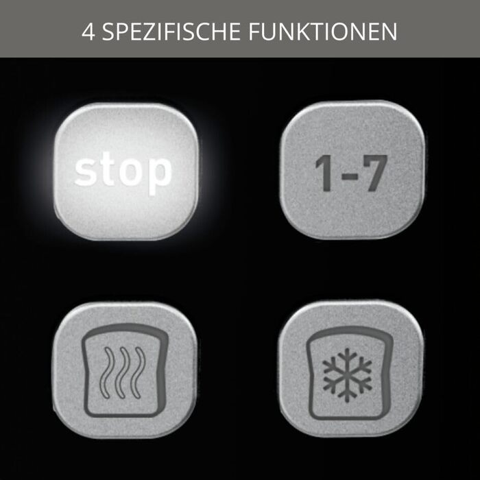 Тостер Krups KH641810 Smart'n Light тостер на дві скибочки цифровий дисплей 7 рівнів підсмажування знімний лоток для крихт зворотн