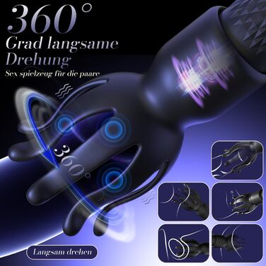 Вібратор Miokymioky для жінок, чорний, 20 режимів, з насадками