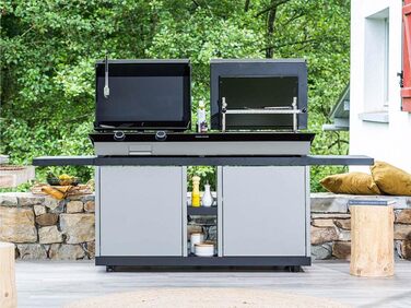 Комбінована плита, чавунна, емальована, рама 60 і 60 зі сталі