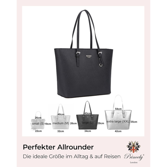 Стильна жіноча сумочка - Простора сумка на блискавці з внутрішніми відділеннями M Black