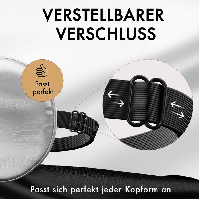 Маска для очей Liebesfreunde зі 100 натурального шовку - зручна та м&39яка - жіноча та чоловіча маска для сну - із зав&39язаними очима, сіра